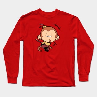 Tiny Mischievous Monkey King Long Sleeve T-Shirt